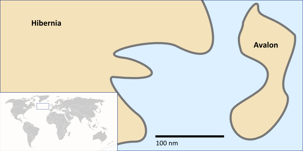 Map of Avalon and Hibernia